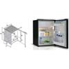 Vitrifrigo Frigorifero 60 lt. con sistema di chiusura Airlock porta in colore nero o grigio unità interna 12/24V C60i SEA