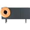 MINIFORMS madia musicale CARUSO XL - BF38-ANTRACITE-RAME
