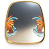 SELETTI specchio da parete MIRRORS GOLD FRAME TOILETPAPER L 54 x H 59 cm - 17040