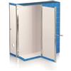 brefiocart Scatola con cerniera in metallo RESISTO Brefiocart in cartone 37,5x29,5 cm con dorso da 9 cm blu - RESX101.BL