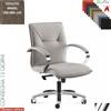 Elleci Office Sadia plus Poltrona semi-direzionale oscillante braccioli in acciaio cromato base alluminio Angel class 1 IM