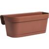 Erba Balconetta B-smart xl cm 46x16x19h terracotta con sottovaso