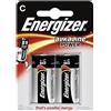 Energizer C MezzaTorcia Alkaline Power - Blister da 2 pile