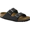 BIRKENSTOCK ARIZONA SFB LEATHER BLACK Sandalo