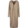 URBAN CLASSICS Cardigan Mantella per Donna, Giacca Lunga con Cappuccio dal Taglio Lungo, Maglia in Stile Piumato, Taglie XS-5XL