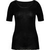 Calida True Confidence - Maglietta a Maniche Corte da Donna Nero (WS Black 996). XS