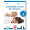 Allergosystem Set Coprimaterasso Antiacaro Singolo con Cerniera 80x190cm e Copriscuscino Letto 50x80cm - Dispositivo Medico Antiacaro e Anallergico MADE IN ITALY - Linea Nuvola