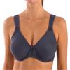 Selene, Reggiseno Contenitivo Donna con Spalline Larghe Comfort e Ferretto, Senza Imbottitura, Collezione Lorea, Colore Bordeaux, Taglia 3D
