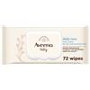 JOHNSON & JOHNSON SpA Aveeno Baby Salviettine - Salviette detergenti viso e corpo per bambini - 72 pezzi