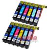 KIT 12 CARTUCCE XL COMPATIBILI CON EPSON 24XL T2431 T2432 T2433 T2434 T2435 T2436 (T2438) NERO+COLORI - NO-NAME