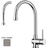 Paffoni Stick Cucina canna arco estraibile - Steel Looking - Codice SK185ST
