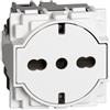 Bticino Presa schuko flat 16a bianca living now kw4140a16f
