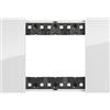 Bticino PLACCA 3 POSTI GHIACCIO LIVING NOW KA4803DW