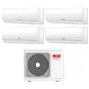 Riello Condizionatore Climatizzatore Riello Quadri Split Aaria Plus I R-32 9000+9000+9000+12000 Btu Con U.Esterna 485 PI Wi-Fi Integrato