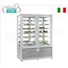 Vetrina Congelante per Pasticceria-Gelateria 2 Porte, 2 Vani, 2 Motori, Temp.-15-25C -15-25C.