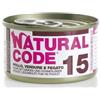 Natural Code per Gatto da 85g Gusto 15 - Pollo Verdure e Fegato