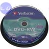 VERBATIM DVD-RW 4.7GB 4x Cake 10pz VERBATIM SERL ReWritable - 43552