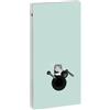 Geberit Monolith vaso sospeso vetro verde acqua/alluminio