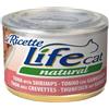 LifeCat Natural Le Ricette per Gatto da 150 gr Gusto Tonno con Gamberetti