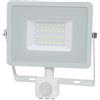 V-TAC FARO LED 30W CALDO CON SENSORE MOVIMENTO BIANCO CHIP SAMSUNG VT-30-S-LED457