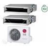 LG Condizionatore Climatizzatore LG Dual Split Canalizzato 9000+12000 BTU R-32 Con MU2R15 UL0