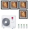 LG Condizionatore Climatizzatore LG Quadri Split Inverter R-32 Artcool Gallery 9000+9000+9000+9000 Btu Con MU4R25.U22 9+9+9+9