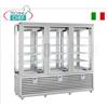 TECHNOCHEF - Vetrina Refrigerata per Pasticceria,Temp.+5Â°-20Â°C, 2 Porte, lt.1388, Mod.CGL1300G G G2T