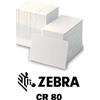 Zebra 800050-157 - Carte plastiche Zebra Nero Lucido CR80 Cards