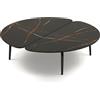 ZANOTTA tavolino GRAPHIUM 682 - 682-BASE-NERA-SAHARA-NOIR