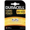DURACELL BATTERIA SPECIALISTICA 357 303 OSSIDO DI ARGENTO BLISTER 2 P 303/V357/SR44/SR44W-MELDU51