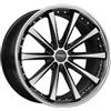 Cerchi in Lega Corspeed Arrows 10.0x20 Higloss Black Polished Inox Lip