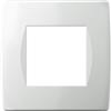 TEM PLACCA 2 DI 2 MODULI SCATOLA TONDA D60 BIANCO LUCIDO SERIE S OS20-TEMOS20PW-U