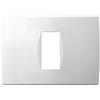 TEM PLACCA 1 DI 3 MODULI SCATOLA 503 D60 BIANCO LUCIDO SERIE S OS13-TEMOS13PW-U