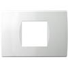 TEM PLACCA 2 DI 3 MODULI SCATOLA TONDA D60 BIANCO LUCIDO SERIE S OS23-TEMOS23PW-U