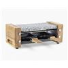 Ⓜ️🔵🔵🔵 H.Koenig WOD2 - Grill e Raclette, 2 in 1, per 2 persone, materiali di alta qualità LEGNO e GRANITO