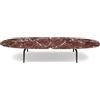 ZANOTTA tavolino GRAPHIUM 681 - 681-200-BASE-NERA-MARMO-ROSSO-LEPANTO