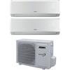 Aermec Condizionatore Climatizzatore Aermec Dual Split Inverter R-32 Modello SLG 9000+9000 Con MLG420 Wi-Fi Optional