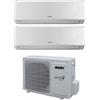 Aermec Condizionatore Climatizzatore Aermec Dual Split Inverter R-32 Modello SLG 9000+12000 Con MLG420 Wi-Fi Optional