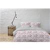 Italian Bed Linen Parure Copripiumino Watercolor, Wt14 Multicolore, 2 Posti, 100% cotone