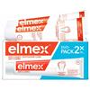 Elmex Dentifricio Protezione Carie con Fluoruro Amminico, 2 x 75ml