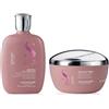 Alfaparf semi di lino moisture shampoo 250 ml e maschera 200 ml - super idratazione per capelli secchi