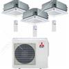 Mitsubishi Electric Condizionatore Climatizzatore Mitsubishi Electric Trial Split Cassetta R-32 9000+9000+9000 BTU Con MXZ-3F54VF Wi-Fi Optional