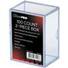 UltraPro - Scatolina portacarte - 100 carte 2 pezzi (Plastic Box 2-piece) ULT81156