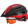 Salice Casco Bike XS TG. 51-56 Nero-Rosso, Unisex Adulto