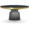 CLASSICON tavolino BELL COFFEE TABLE con struttura in ottone - BELL-COFFEE-TABLE-BRASS-QUARTZ-GREY