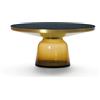 CLASSICON tavolino BELL COFFEE TABLE con struttura in ottone - BELL-COFFEE-TABLE-BRASS-AMBER-ORANGE