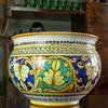 CERAMICHE CALTAGIRONE Portavaso Ceramica di Caltagirone Ornato Multicolor cm 40