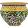 CERAMICHE CALTAGIRONE Portavaso Ceramica di Caltagirone Ornato Verde cm 40