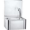 Attrezzature Professionali Lavamani a Parete LAV01000 - Comando a Ginocchio - Dispenser Sapone