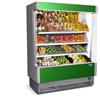 Espositore Murale refrigerato per Frutta e Verdura. Lunghezza cm. 158 - Temp. +6°/+8°C - Rosso